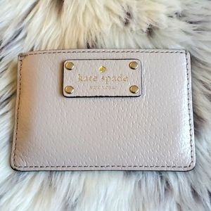 Kate Spade Nude Leather Card Holder